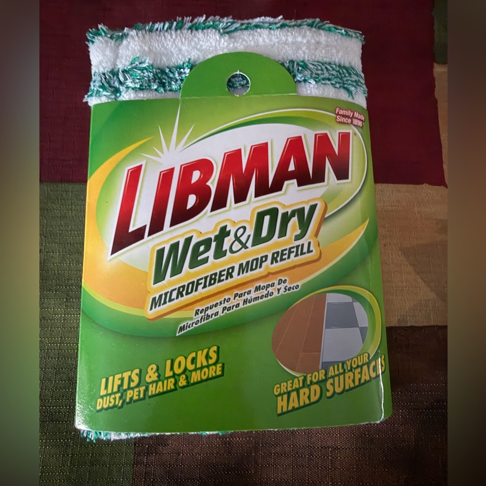 Libman Wet & Dry Microfiber Mop Refill NEW
